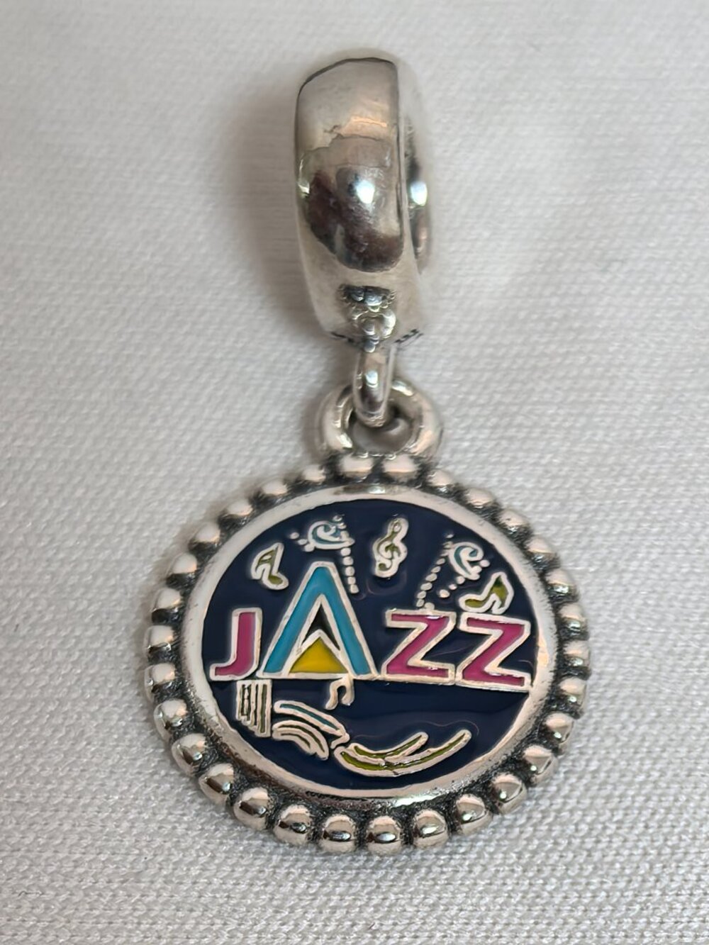 Pandora St. Lucia Caribbean Island Jazz Music Dangle Charm, S925 Silver Jewelry